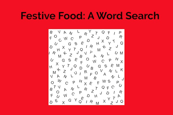 Festive Food: A Word Search