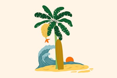 Outset Image Illustrated Surfing