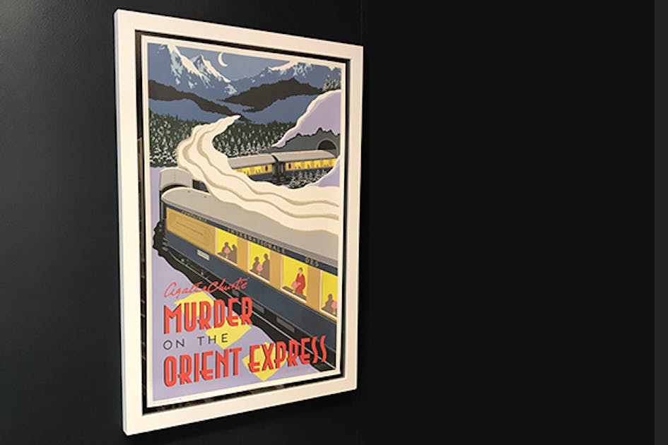 Pullman Editions Murder On The Orient Express Poster Agatha Christie