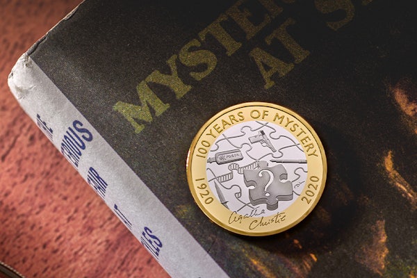 The Royal Mint Release an Agatha Christie £2 Coin